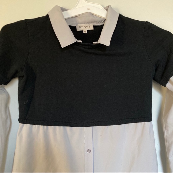 Renvy Women’s Collared Cropped long sleeve Top - Picture 3 of 10